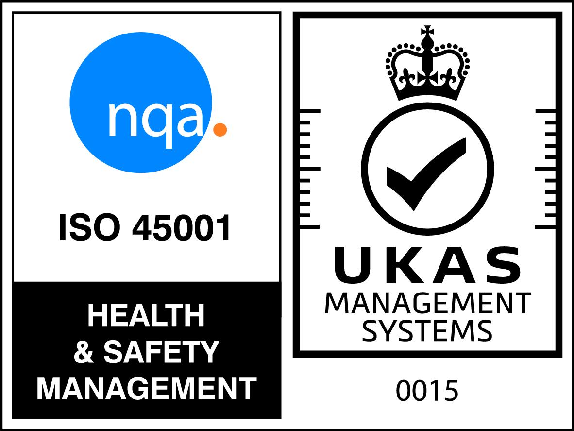HEALTH &amp; SAFETY: ISO 45001:2018 Occupational Health &amp; Safety Management System.