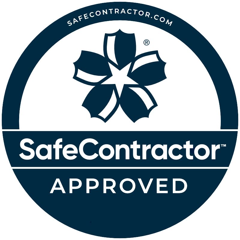 SAFECONTRACTOR APPROVED: Safecontractor accreditation certificate maintained by reaching their health and safety standards. http://www.safecontractor.com/