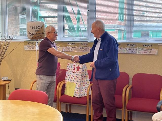 Colleagues Say Farewell To Roy As He Retires After 24 Years Service