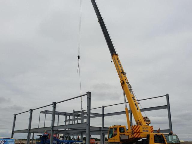 Steel Framework appearing on the Stallingborough Skyline