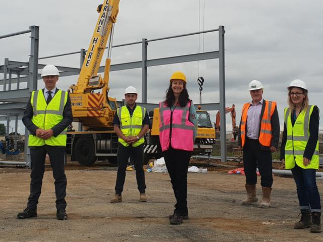 Steel Framework appearing on the Stallingborough Skyline