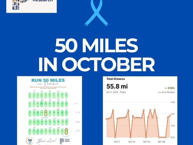 50 Miles in October for Prostate Cancer!