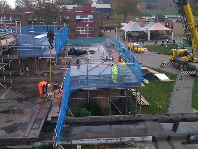 Concrete Canopy Roof Repairs