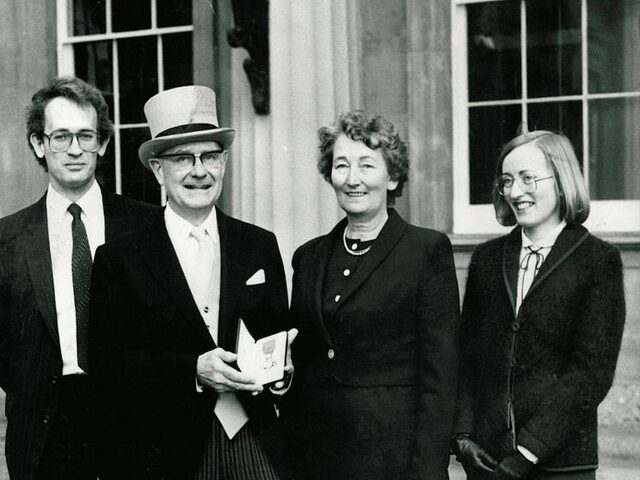 R E Houlton MBE with family