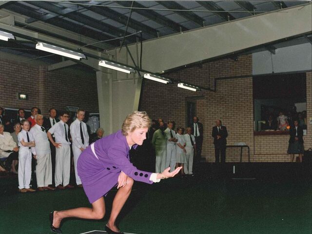 Charnwood Bowls Opening by Princess Diana - Loughborough
