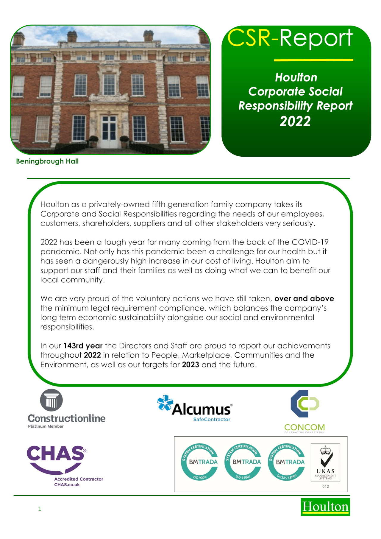 Csr Report 2022