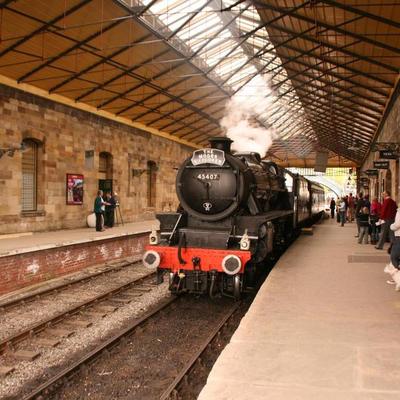 Steam Train under new Pickering Station Roof