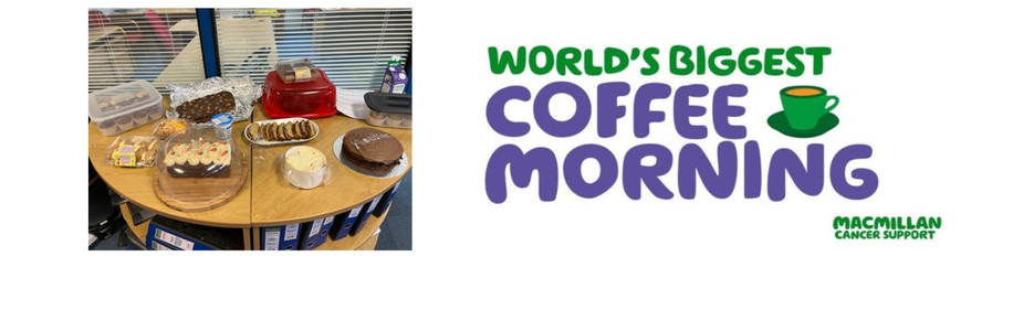 Staff Support Macmillan Coffee Morning